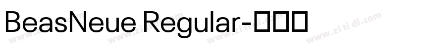 BeasNeue Regular字体转换